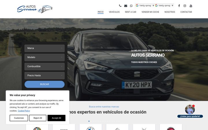 Skjermbilde av autoserrano.es