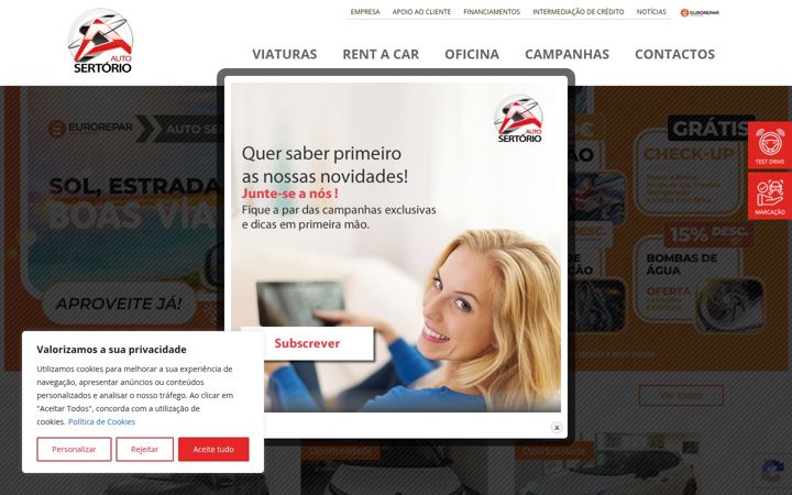 Screenshot of autosertorio.pt