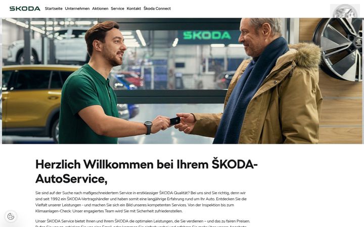 Zrzut ekranu autoservice-am-grossmarkt.skoda-auto.de