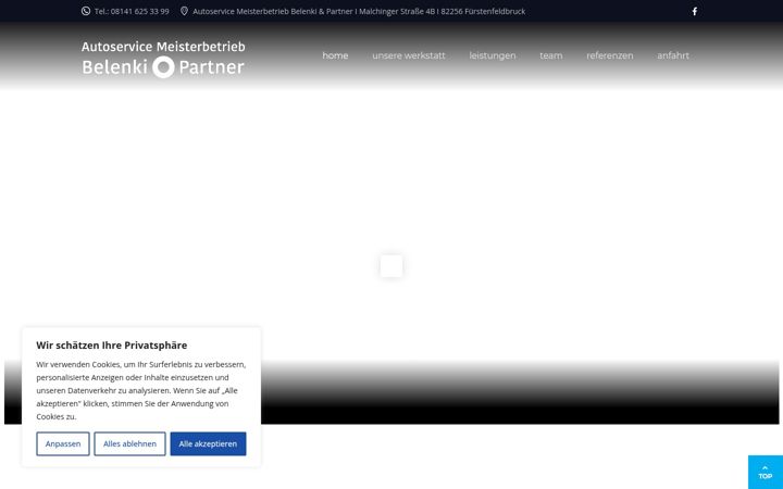 Snímek obrazovky autoservice-belenki.de