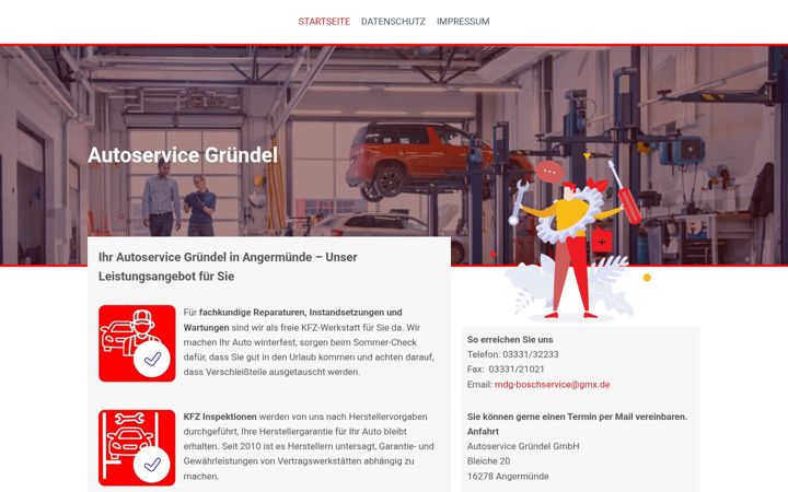 Screenshot von autoservice-gruendel.de