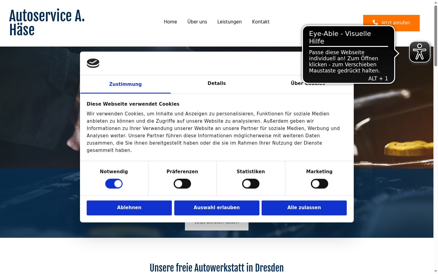 Captură de ecran a bannerului de consimțământ afișat înainte de orice interacțiune