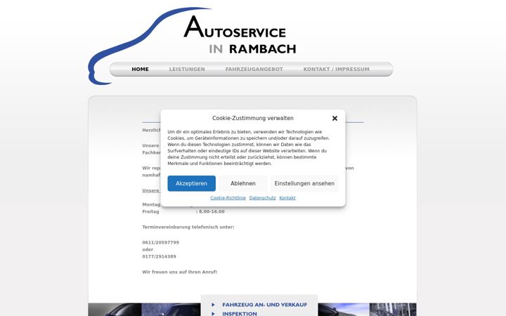 Screenshot von autoservice-in-rambach.de