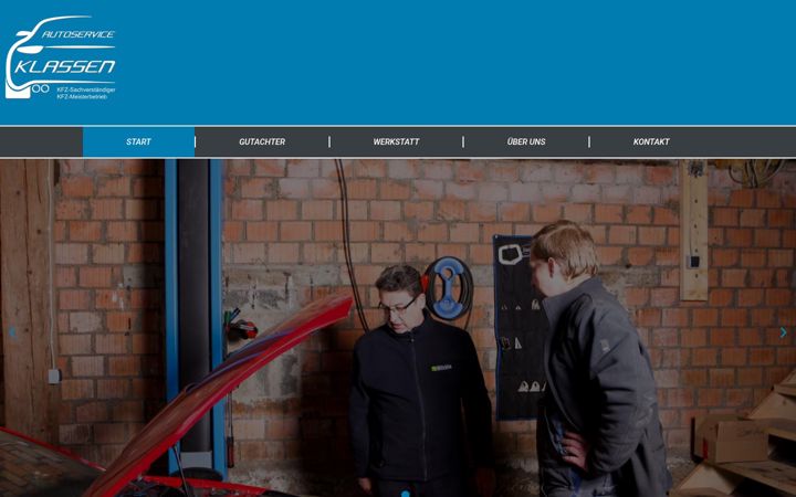 Screenshot of autoservice-klassen.de