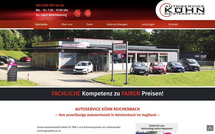 Screenshot of autoservice-kuehn.de