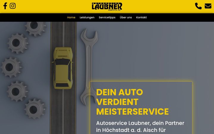 Screenshot of autoservice-laubner.de
