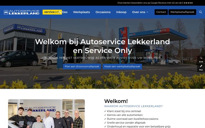 Screenshot of autoservice-lekkerland.nl