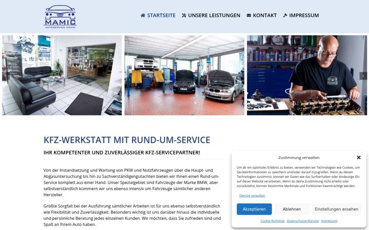 Captura de pantalla de autoservice-mamic.de