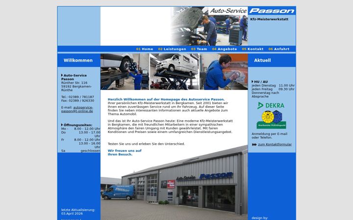 Screenshot of autoservice-passon.de