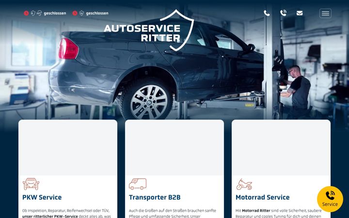 Screenshot of autoservice-ritter.com
