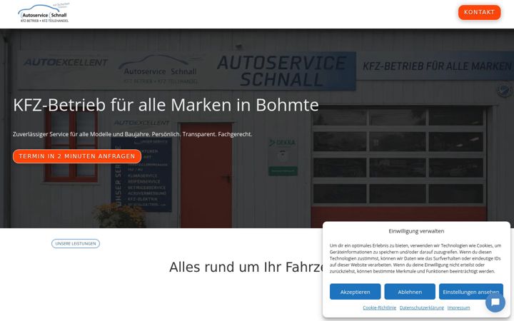 Screenshot of autoservice-schnall.de