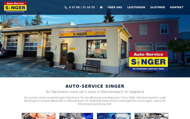 Screenshot of autoservice-singer.de