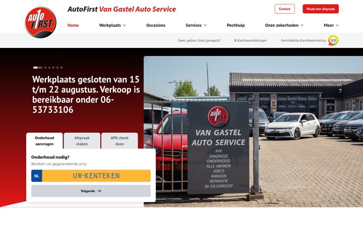 Captura de pantalla de autoservice-someren.nl