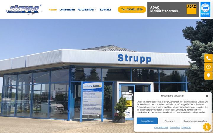 Screenshot of autoservice-strupp.de
