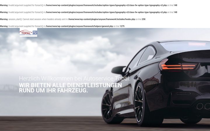 Screenshot of autoservice-topal.de