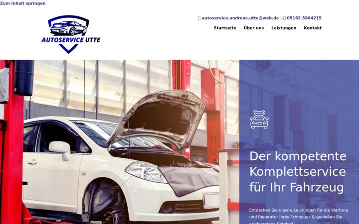 Screenshot of autoservice-utte.de