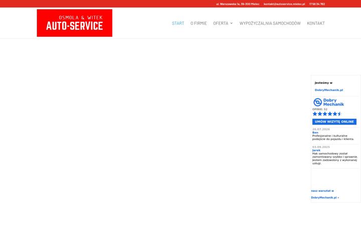 Screenshot of autoservice.mielec.pl