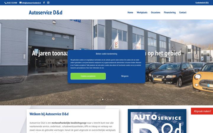 Screenshot of autoservicedend.nl
