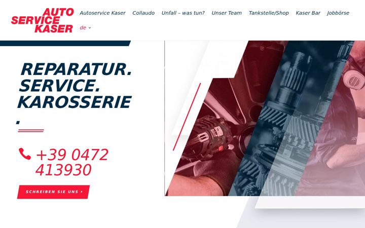 Screenshot of autoservicekaser.it