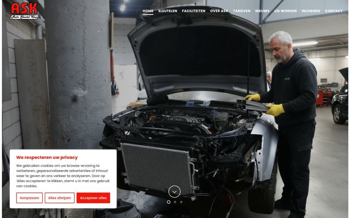 Captura de ecrã de autoserviceklup.nl