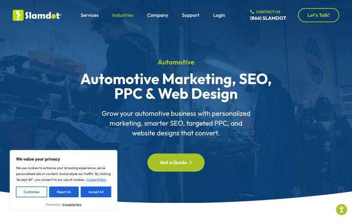 Captura de ecrã de autoservicemarketing.com