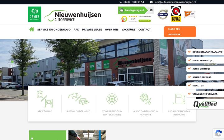 Screenshot of autoservicenieuwenhuijsen.nl