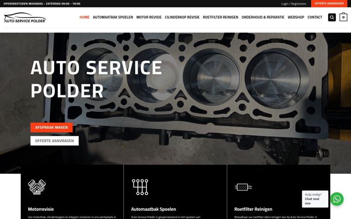 Screenshot of autoservicepolder.nl