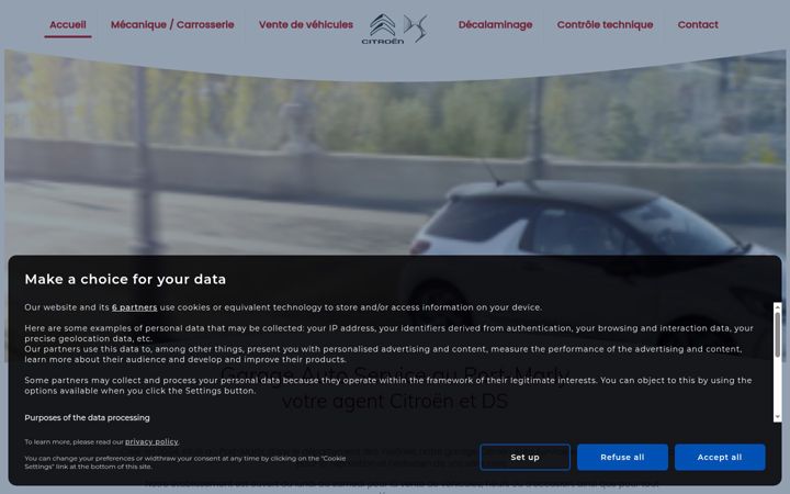 Captura de ecrã de autoserviceportmarly.fr