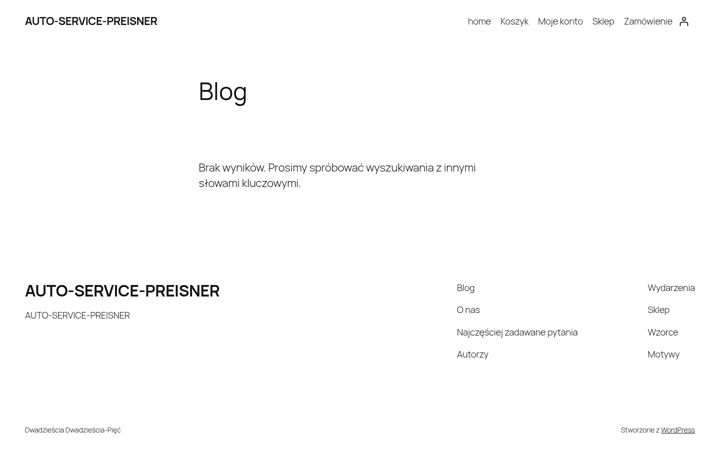 Screenshot of autoservicepreisner.pl