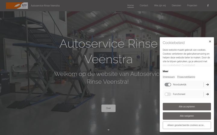Screenshot of autoservicerinseveenstra.nl
