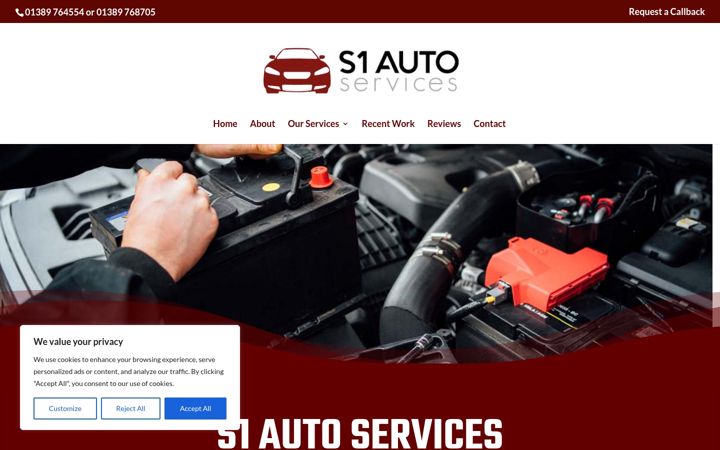 Captura de ecrã de autoservices-s1.com