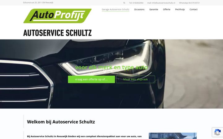 Captura de ecrã de autoserviceschultz.nl