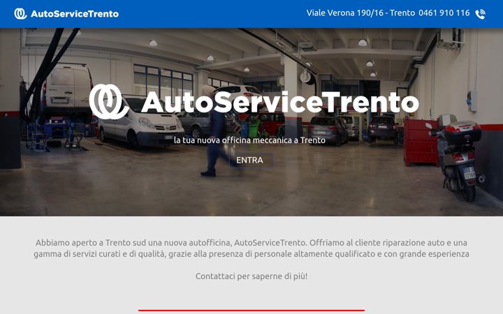 Screenshot of autoservicetrento.it