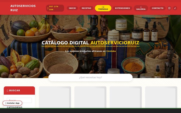 Screenshot of autoservicioruiz.com