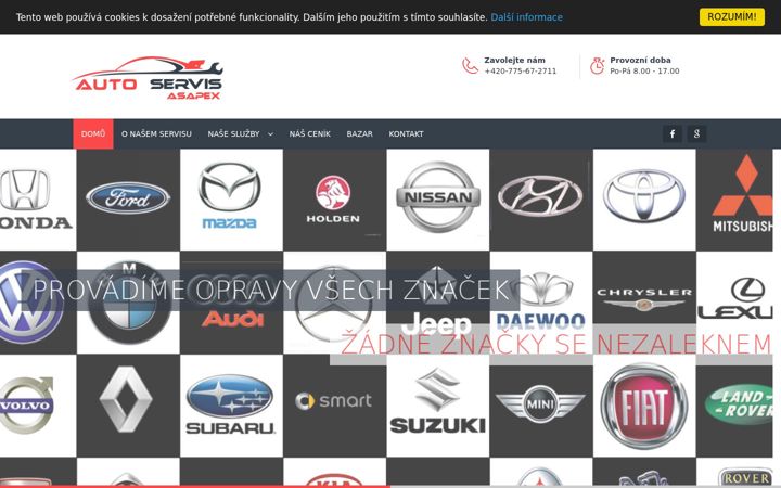 Screenshot of autoservis-asapex.cz