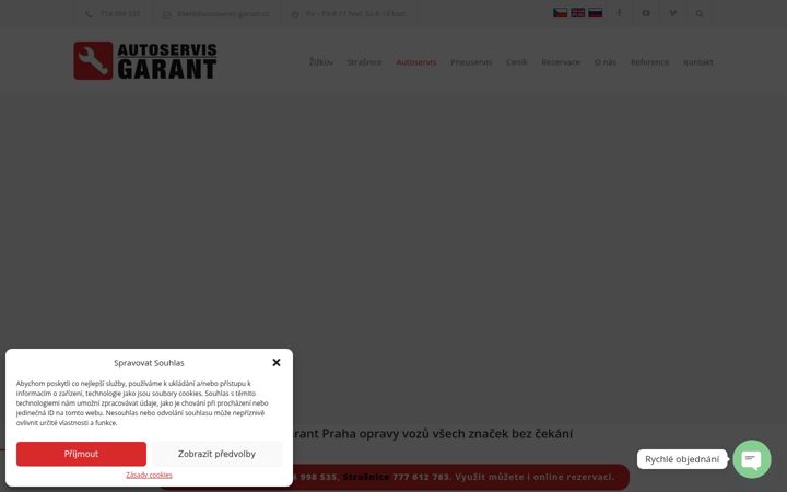 Captura de ecrã de autoservis-garant.cz