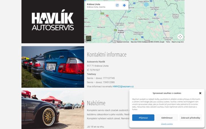 Screenshot of autoservis-havlik.cz