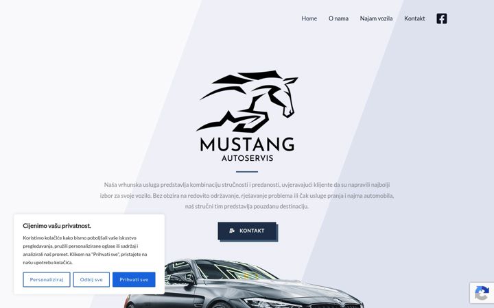 Screenshot of autoservis-mustang.com