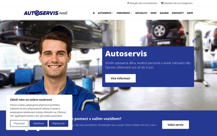 Captura de ecrã de autoservis-rams.cz