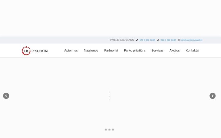 Screenshot of autoservisaslk.lt