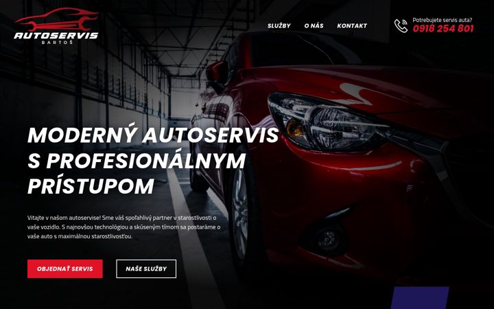 Screenshot of autoservisbartos.sk