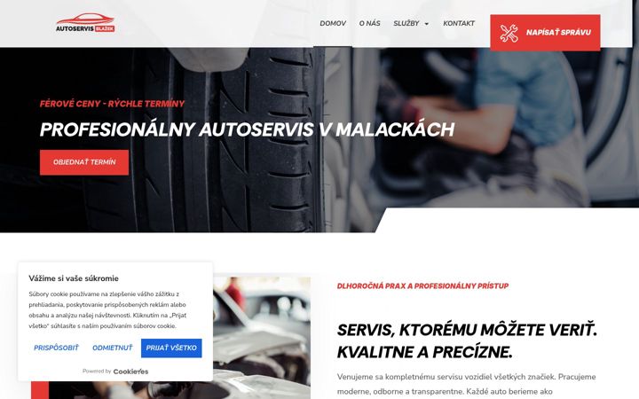 Screenshot of autoservisblazek.sk
