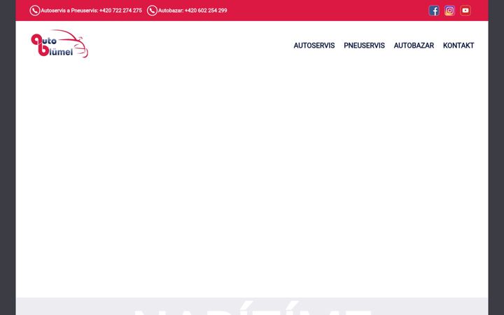 Screenshot of autoservisblumel.cz