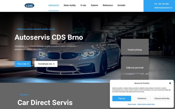 Skjermbilde av autoserviscdsbrno.cz