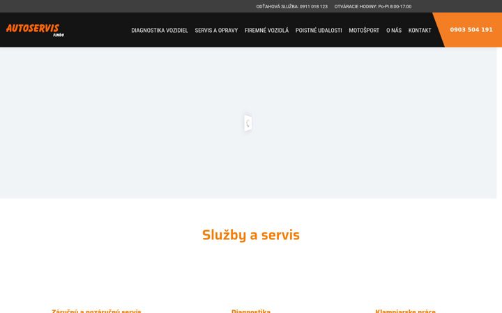 Screenshot of autoservisfindo.sk