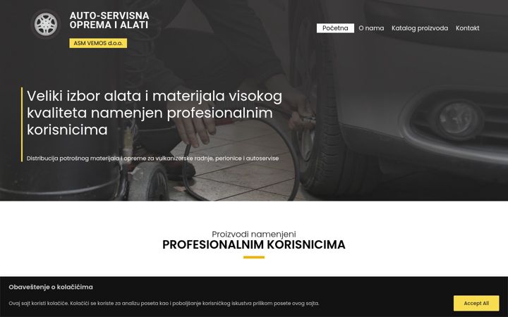 Screenshot of autoservisnaopremaalati.com