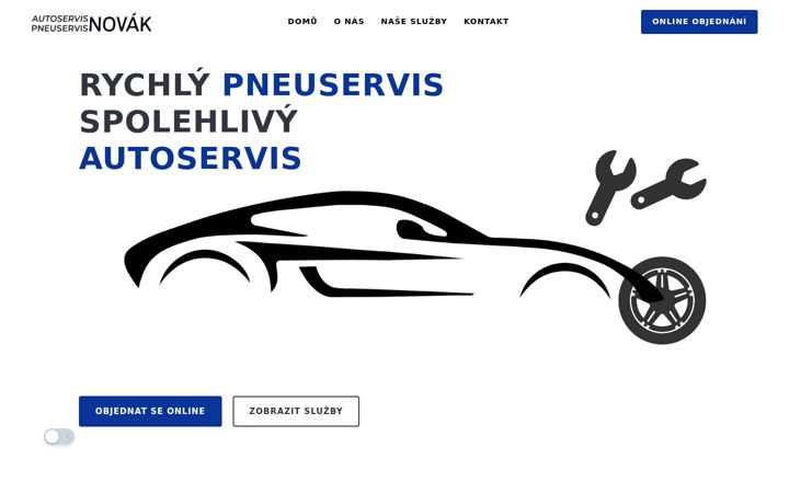 Screenshot of autoservisnovak.eu
