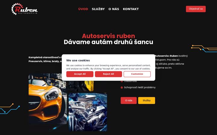 Screenshot of autoservisruben.sk