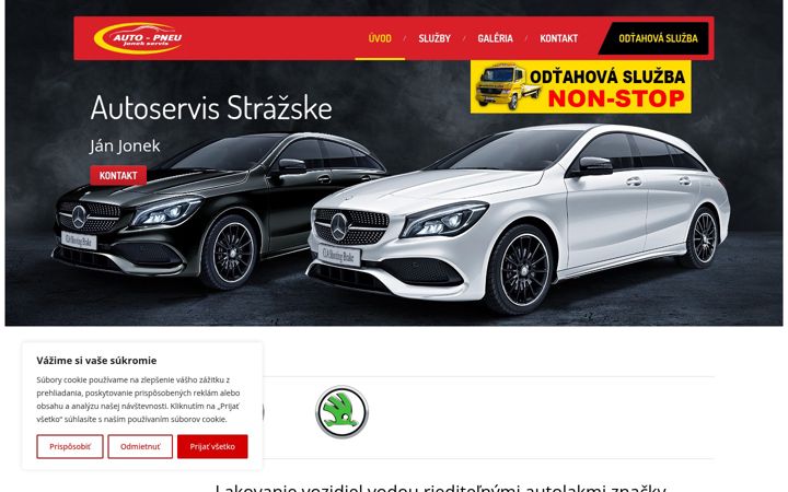 Screenshot of autoservisstrazske.sk