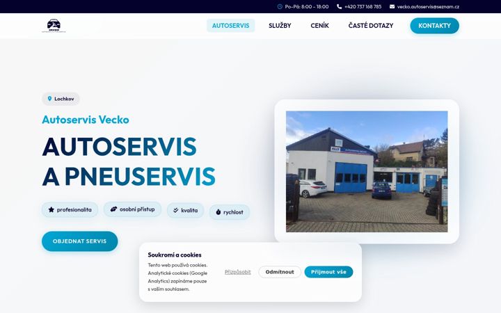 Screenshot of autoservisvecko.cz